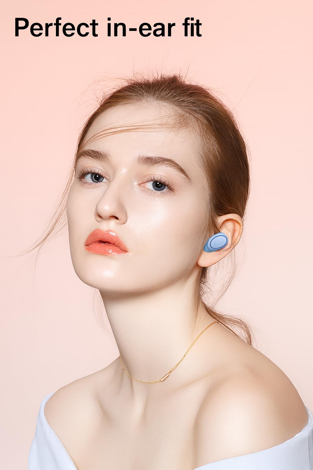 Acuvar Waterproof Bluetooth Headphone Wireless Earbuds – Bluetooth 5.0 Earbud Wireless Headphone with Microphone, Touch Controls, Noise Cancelling, 3D Stereo Bass & Smart LCD Charging Case (Blue)