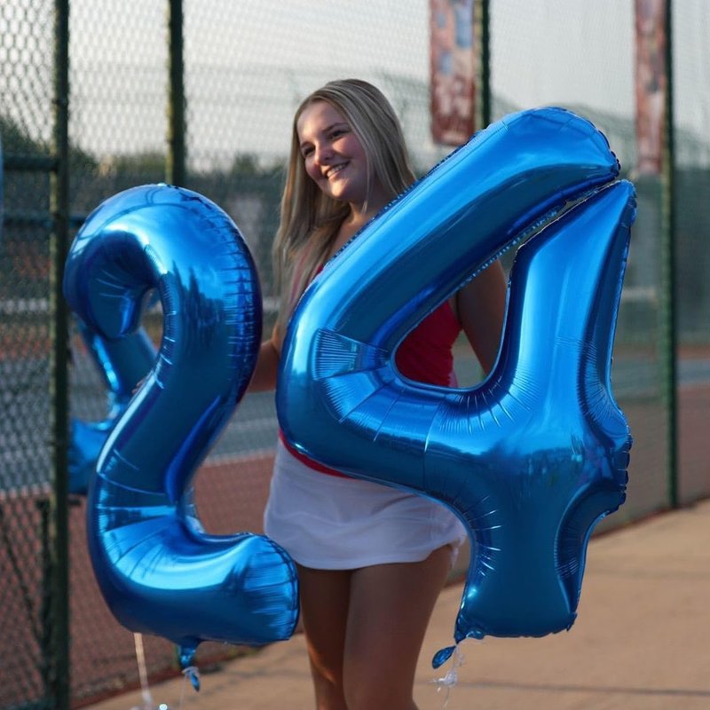 Navy Blue Number 23 Balloon 40 inch, 23 Number Balloons, 23rd Navy Blue Birthday Decorations, 23 Year Old Women Men Blue Party Supplies