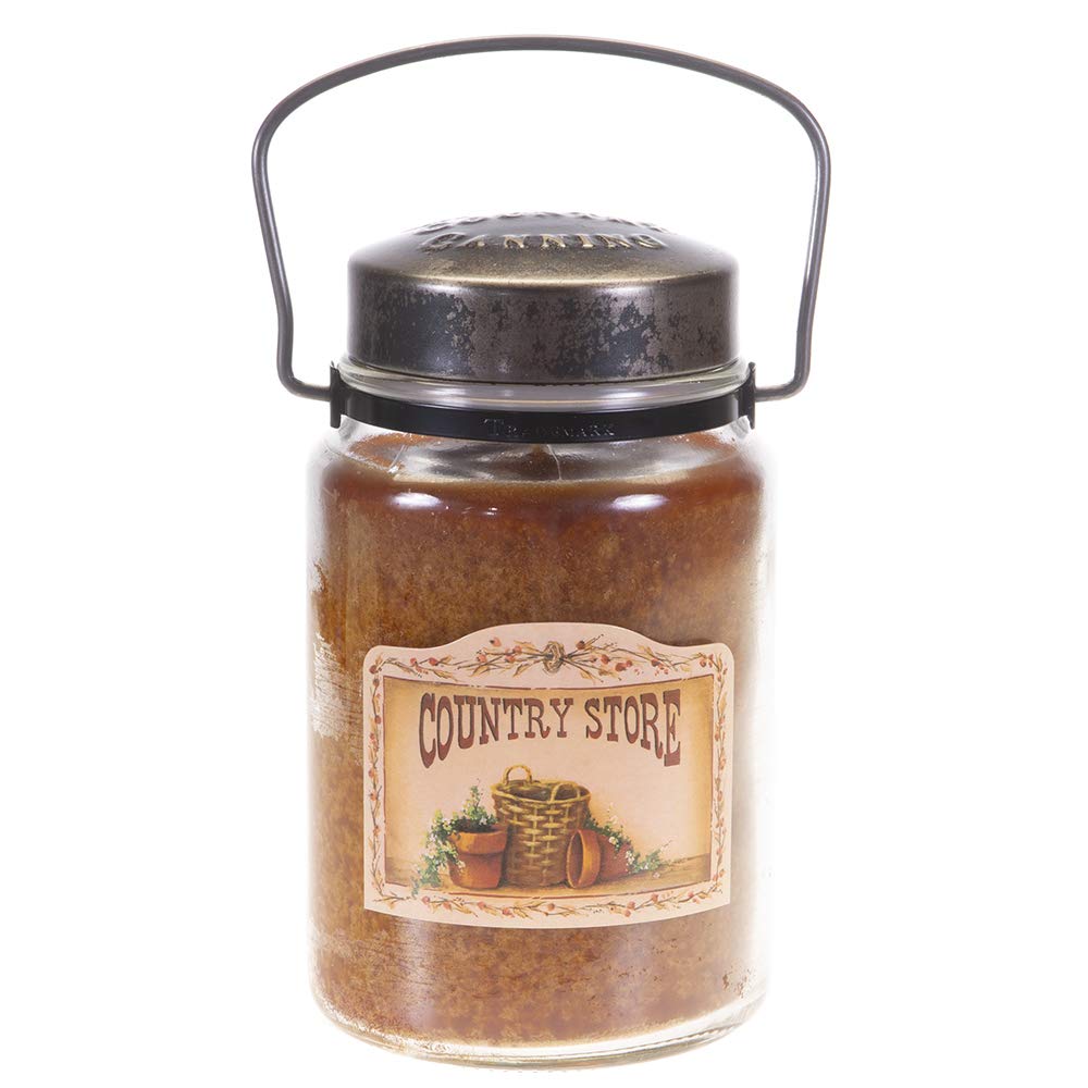 McCall’s Candles | Country Store | 26 oz Scented Candle | USA-Poured | Vintage Rustic Jar with Carrying Handle | Rosehips, Apples & Spice Fragrance