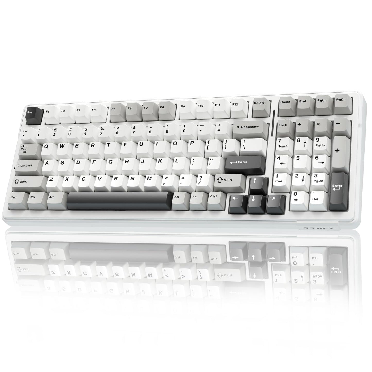 AULA F99 Wireless Mechanical Keyboard,Tri-Mode BT5.0/2.4GHz/USB-C Hot Swappable Custom Keyboard,Pre-lubed Linear Switches,RGB Backlit Computer Gaming Keyboards for PC/Tablet/PS/Xbox
