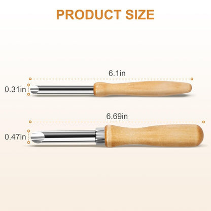 LBOKLING 2 Pack Straw Puncher for Plastic Lids, Straw Hole Puncher for Plastic Lids, Lemonade Cups, Cafe Drinks and Deli Container Straw Hole Puncher, Circular Clay Hole Cutters for Pottery Tools