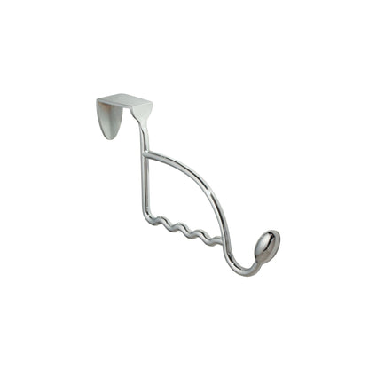 iDesign Orbinni Steel Over-The-Door Valet Storage Hook - 1" x 7.8" x 5.1", Chrome
