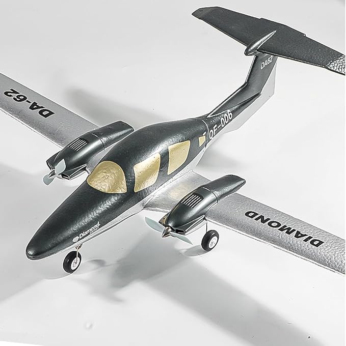 RC Plane Remote Control Airplane RTF 2 Chanel Radio Control Diamond Airpcraft for Beginners Wingspan 550mm (2 Batteries)