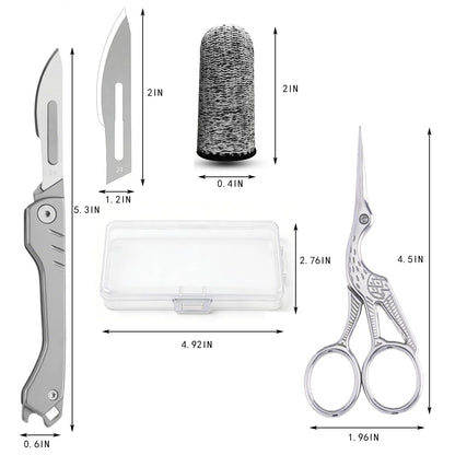 MFPQLFEL Bread Lame Dough Scoring Tool, Bread Scoring Tool Kit, sourdough scissors, suitable for baking sourdough and regular bread, comes with 100 inches of cotton string and 10 bread blades.
