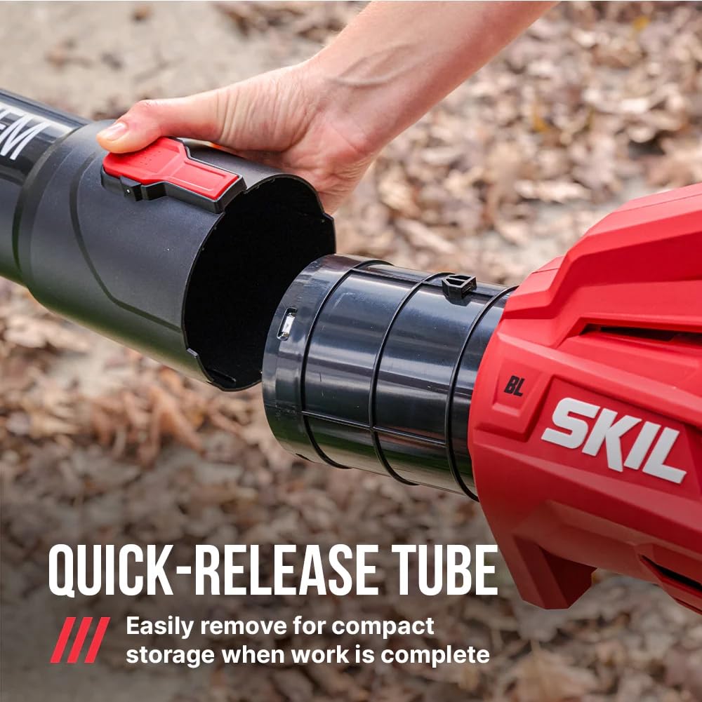 SKIL PWR CORE 40 Brushless 40V 530 CFM Cordless Leaf Blower Kit, Variable Speed with Power Boost, Includes 2.5Ah Battery and Auto PWR Jump Charger- BL4713C-11