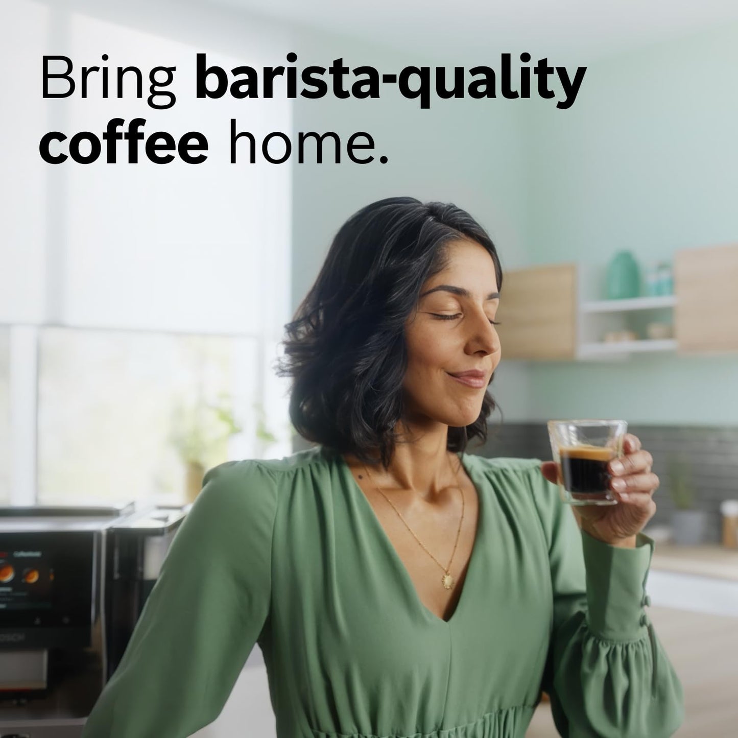 Bosch Fully Automatic Coffee and Espresso Machine - 35 Drinks, Double Cup Barista Style Super Coffee Maker - Touchscreen, Large Bean Capacity - Easy Clean, Maintenance - Black - TPU60309