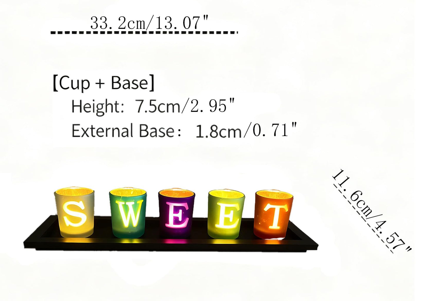 Glass Candle Holders Set for Wedding Party Romantic Dinner Table Centerpieces Home Festival Windowsill Bridal Shower Decor