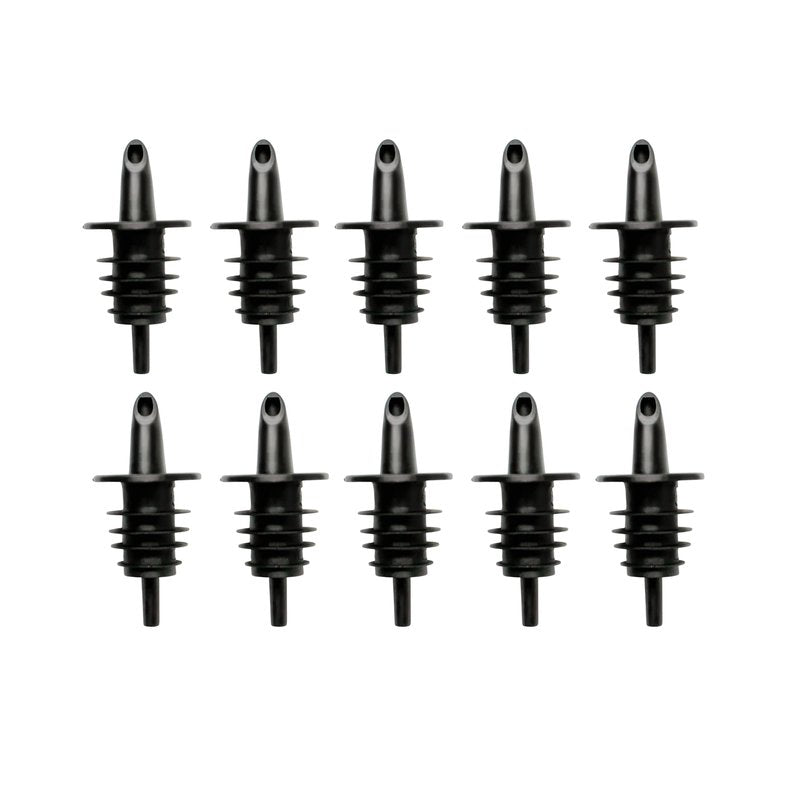 Hawaiian Shaved Ice Syrup Precise Control Bottle Pourers, Professional Pour Spouts for Snow Cone & Drink Flavors (10-Pack)