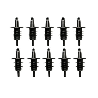 Hawaiian Shaved Ice Syrup Precise Control Bottle Pourers, Professional Pour Spouts for Snow Cone & Drink Flavors (10-Pack)