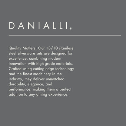 DANIALLI Hammered Silverware Set | Premium 18/10 Stainless Steel Flatware Service for 6 | Heavy-Duty & Dishwasher Safe | Built to Last (30-Piece, Marettimo Hammered)