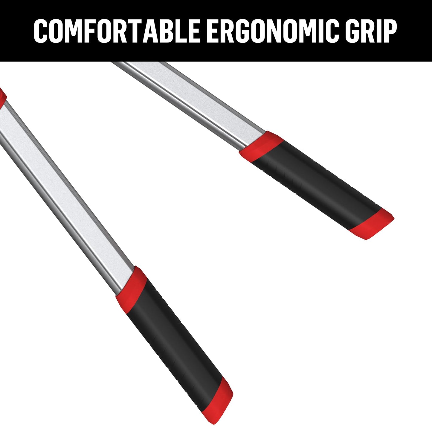 GARTOL Heavy-Duty Extendable Loppers, 28"-41" Telescopic Tree Trimmer, Double Ratcheting Branch Cutter, Anvil Lopper for Thick Branches, Cuts 2" Dry Wood