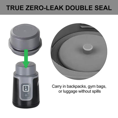Zero-Leak Vessel Cap & Shock-Proof Blade Cover for Ninja Blast Portable Blender Accessories (BC100/BC151) — Odor-Resistant Tritan Lid, Double-Seal Leakproof, Easy-Clean, Travel/Gym/Car Ready