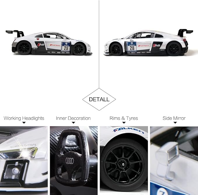 RASTAR Audi RC Car 1/14 Audi R8 Performance Model Toy Car Sports Racing Remote Control Car for Adults Boys Girls Kids