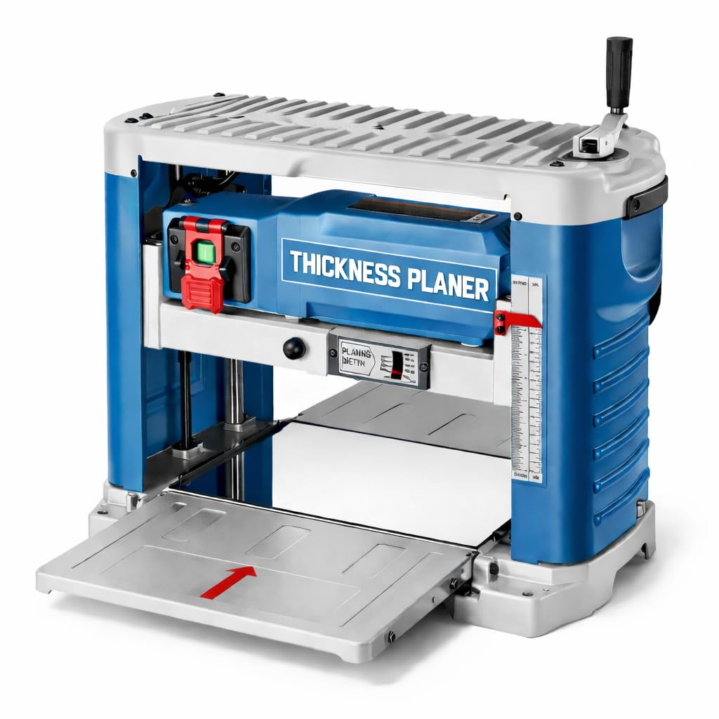 NEW! Fits Hercules 15 Amp, 12-1/2 in. Portable Thickness Planer - Professional Thickness Planer has a 3-Knife Cutterhead that Delivers 96 Cuts Per Inch for a Smoother, Professional Finish