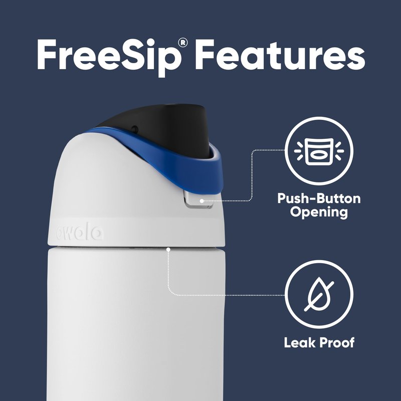 Owala Star Wars FreeSip Insulated Stainless Steel Water Bottle with Straw for Sports and Travel, BPA-Free, 24-Ounce, Stormtrooper
