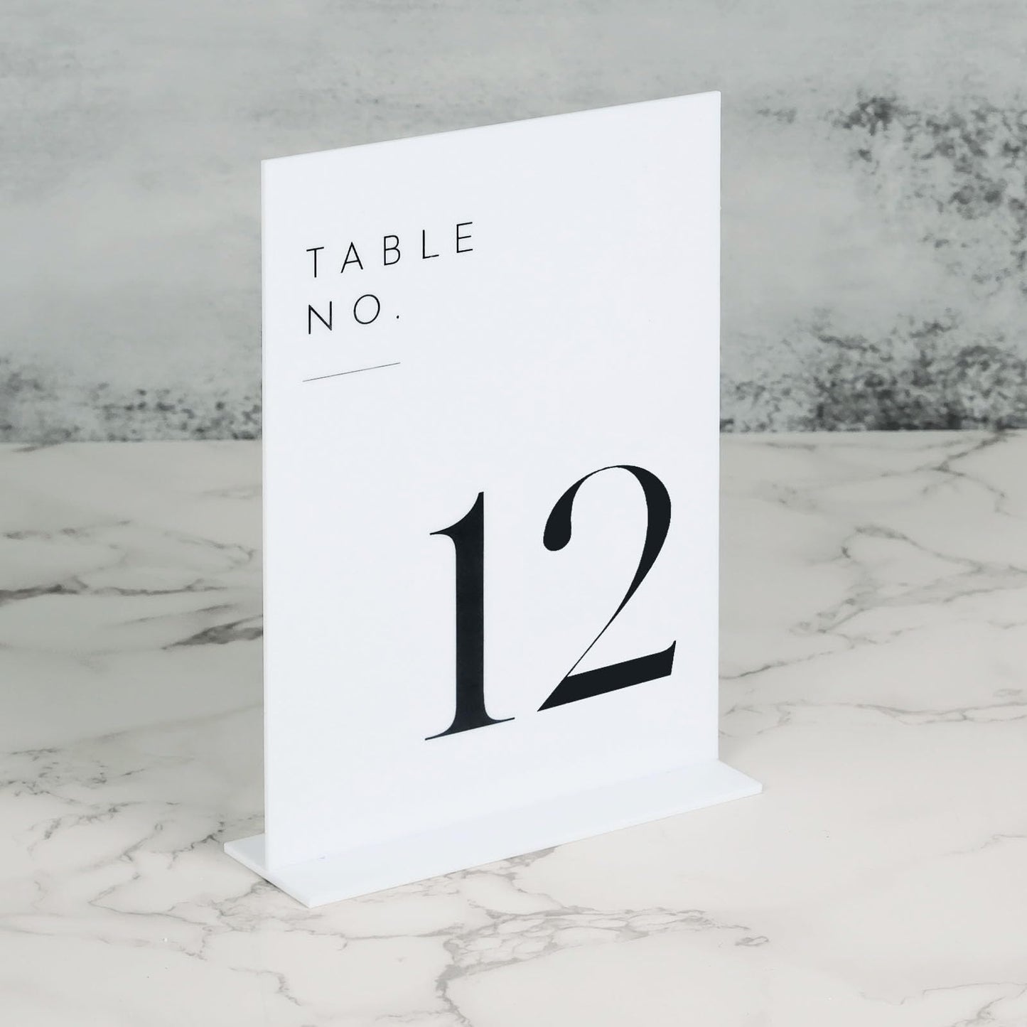JINMURY White Wedding Table Numbers 1-20 with Stands, 5"x7" White Acrylic Table Numbers, Perfect for Wedding Reception, Party, Anniversary, Event