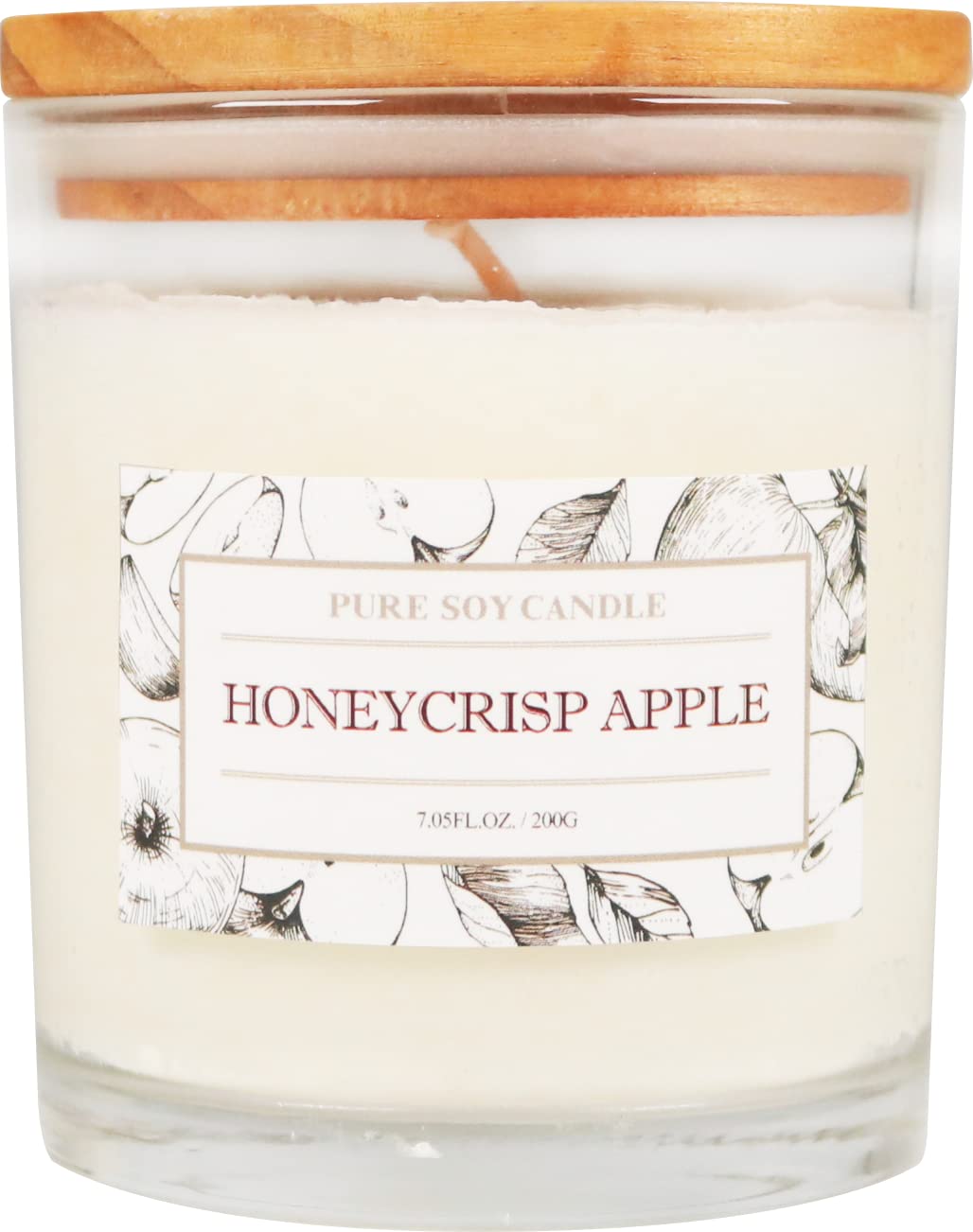 Aronica Pet Safe Candles Apple Scented, Long Lasting Scented Candles, Honeycrisp Apple Candle Clean Non Toxic, Fruity Candles Scented
