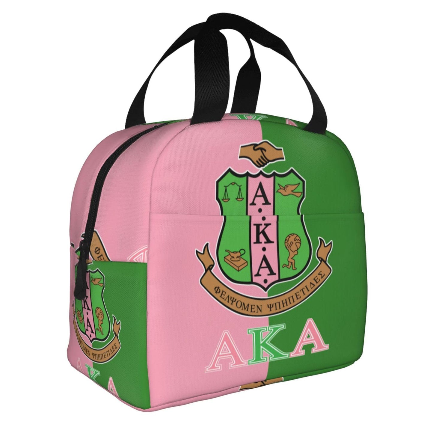 FRANTOFIT Insulated Lunch Bag for Women Portable Lunch Box Lunch Tote Cooler Bags for Work Travel Picnic (Pink)