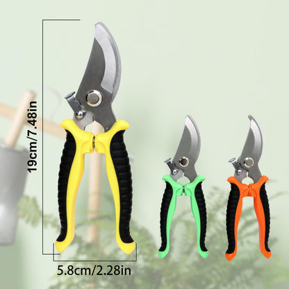 3PCS Garden Pruning Shears-7.5 Inch Stainless Steel Pruning Snips,Garden Scissors Handheld for Gardening Cutting Flower Tree Trimming Tools (3)