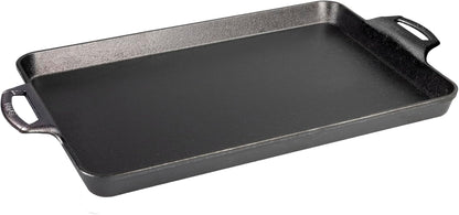 Lodge Cast Iron Baking Pan - Durable Non-Stick Cookware for Perfectly Baked Dishes | 12-Inch Size