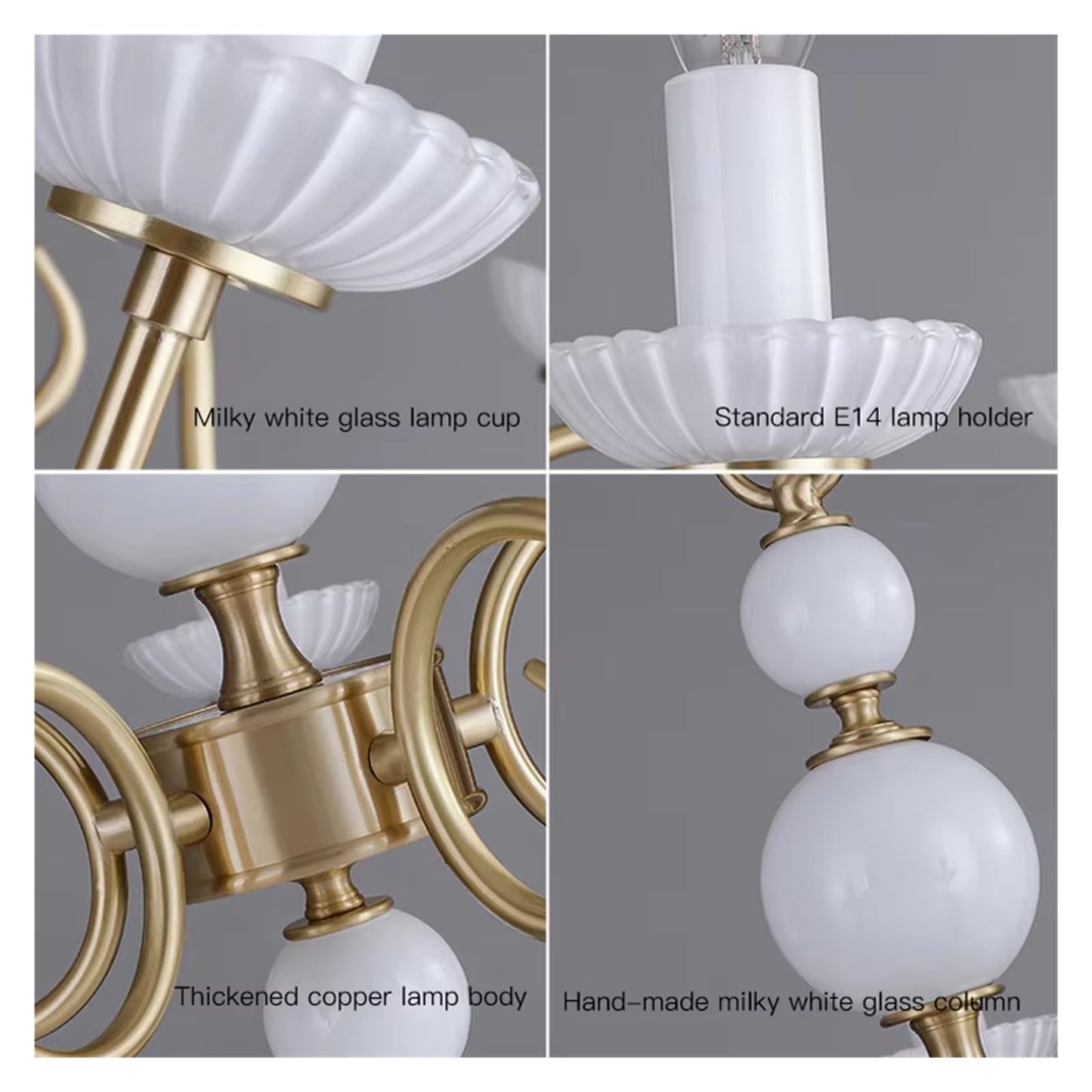 French Retro Copper Led Chandelier European Vintage Hotel Lobby Villa Banquet Hall Living Room Brass Candle Pendant Light,Comfortable Lighting