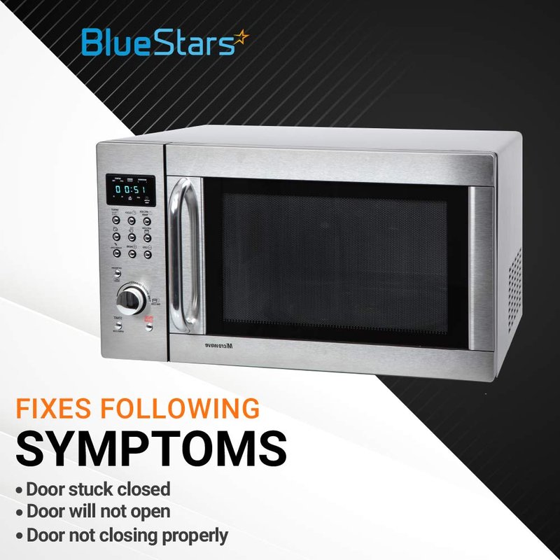 BlueStars Upgraded 8205451 Microwave Latch Bracket - Compatible with Whirlpool & KitchenAid Microwaves - Replaces WP8205451 W10298900 PS11745265 AP3776470 AH972837