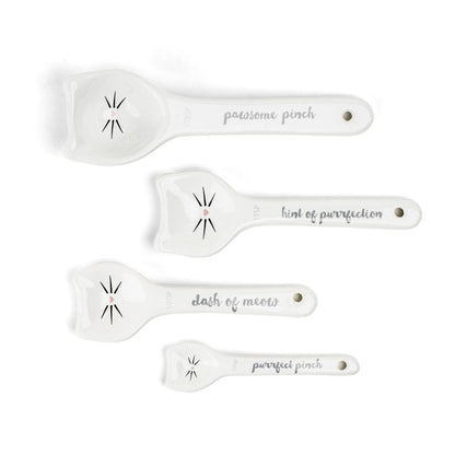 Lemon Ceramic Spoons Set: Lemon Shaped Measuring Spoons: 1 Tablespoon, 1 Teaspoon, 1/2 Teaspoon and 1/4 Teaspoon