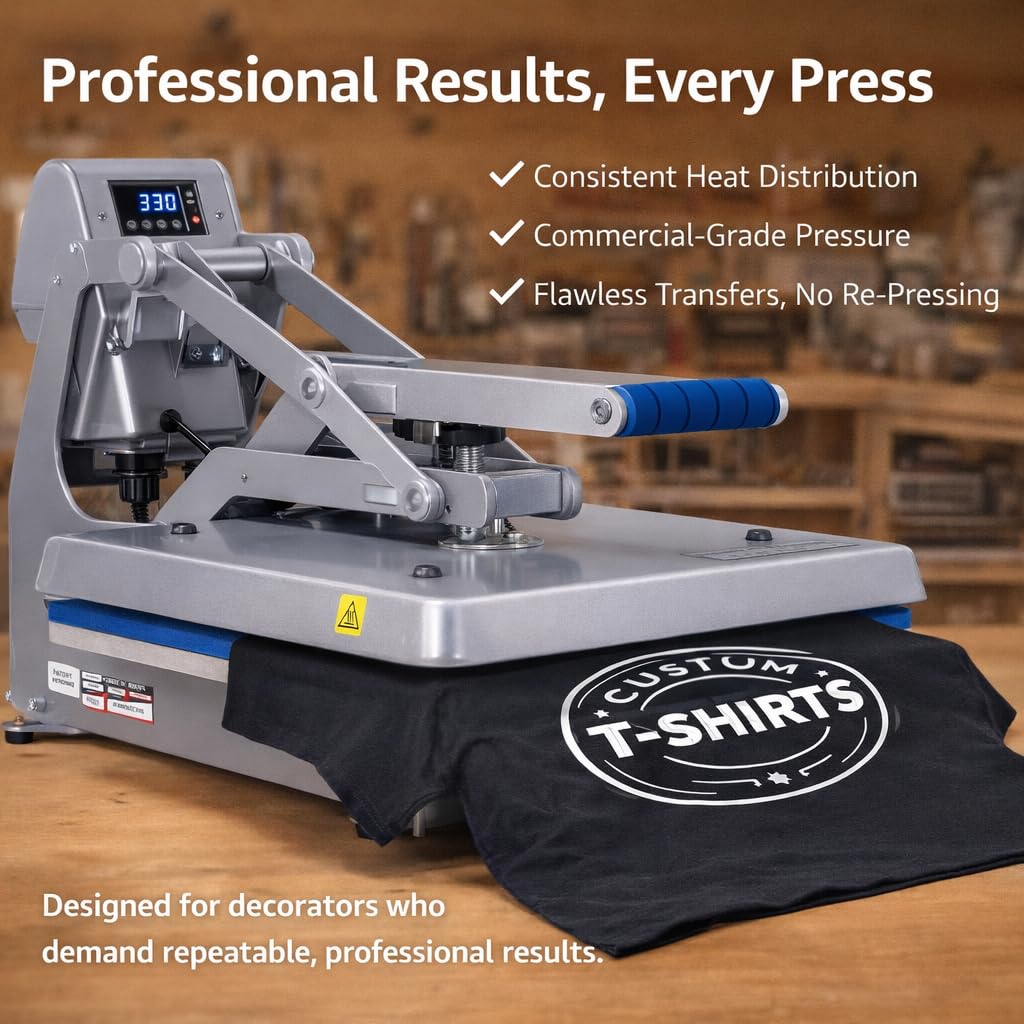 Stahls' Hotronix Auto Clam Heat Press 16"x16" - 110V: Professional Grade for Perfect Transfers Every Time. Experience Efficiency and Professional Results, Elevating Your Creations to The Next Level.