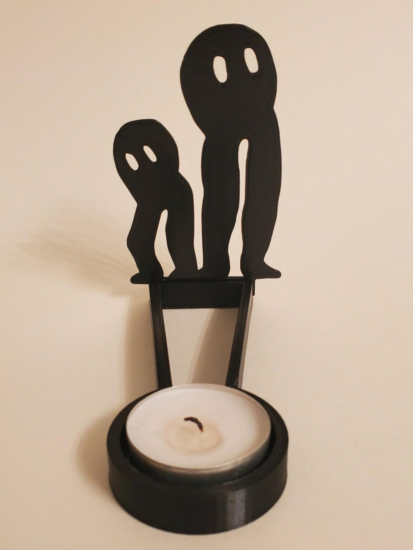 2024 New Tealight Shadow Caster, Halloween Tea Light Holder, Witch Halloween Tealight Shadow Caster, Demon Halloween Tealight Shadow Caster for Home Party Scary Candle Stands Table Decor