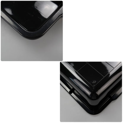 Vababa 3-Pack Plastic Commercial Bus Box, 13 L Kitchen Bus Tub