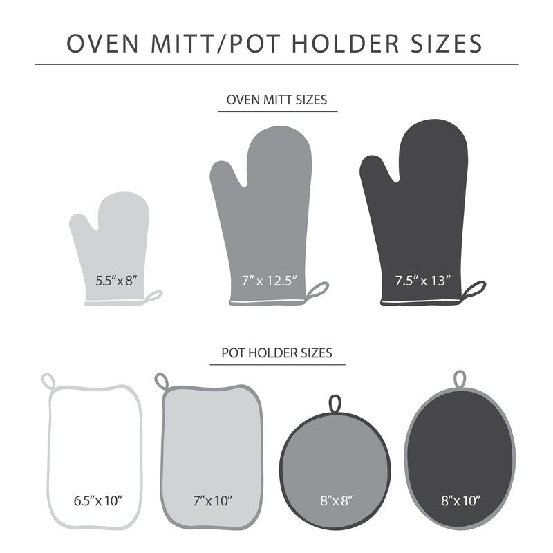 KITCHENAID Beacon Two-Tone Pot Holder 2-Pack Set, Contour Silver/Matte Black, 7"x10"