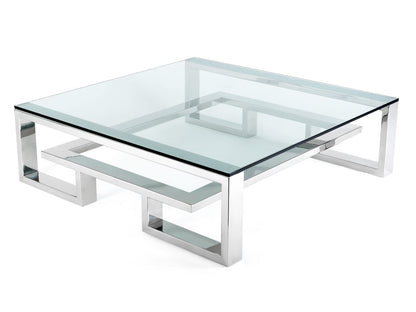 Clear Tempered Glass Table Top 14 Inch Square Flat Edge with 3/8 Inch Thickness for Dining, Coffee or Side Tables by Fab Glass and Mirror