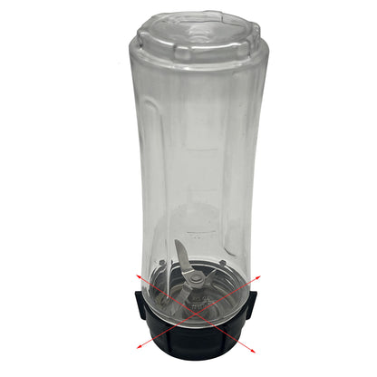 CXQ 2 Packs Replacement Parts 20oz Sports Bottle with Spill-Proof Lid, Compatible with Oster MyBlend Plus Personal Blender 20-Oz &Oster Classic Series Heritage Blender