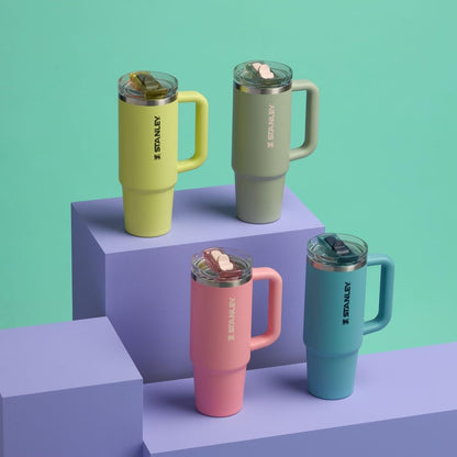 STANLEY Quencher ProTour 30 oz Tumbler - Leakproof Lid, Built-In Straw & Handle | Insulated Stainless Steel | Prickly Pear