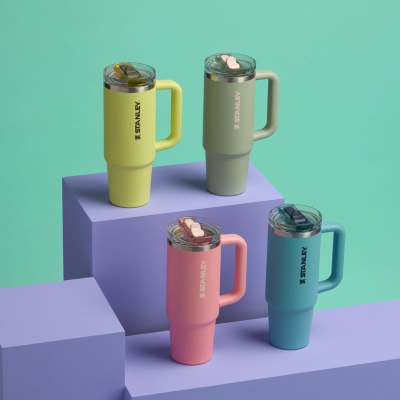 STANLEY Quencher ProTour Flip Straw Tumbler - 14 oz (414 ml) - Leakproof Lid with Built-in Straw & Handle - insulated Stainless Steel - BPA-Free - Cupholder Compatible for Travel
