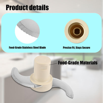 Replacement Blade for Cuisinart 14 Cup Food Processor - DLC-001TXB-CSR Stainless Steel Chopping Blade Compatible with DLC-2014, DFP-14BCNY, DFP-14BCN, DFP-14BWN Models
