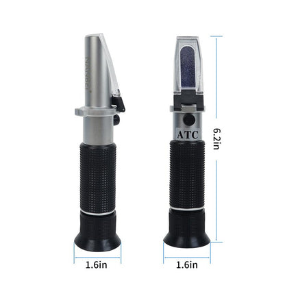 NANBEI Honey Refractometer with ATC, Portable Refractometer for Honey Moisture,Triple Scale (Honey Moisture: 12-27%, Brix: 58-90%, Baume: 38-43°),Ideal for Honey, Molasses,Maple Syrup,Fruit jam
