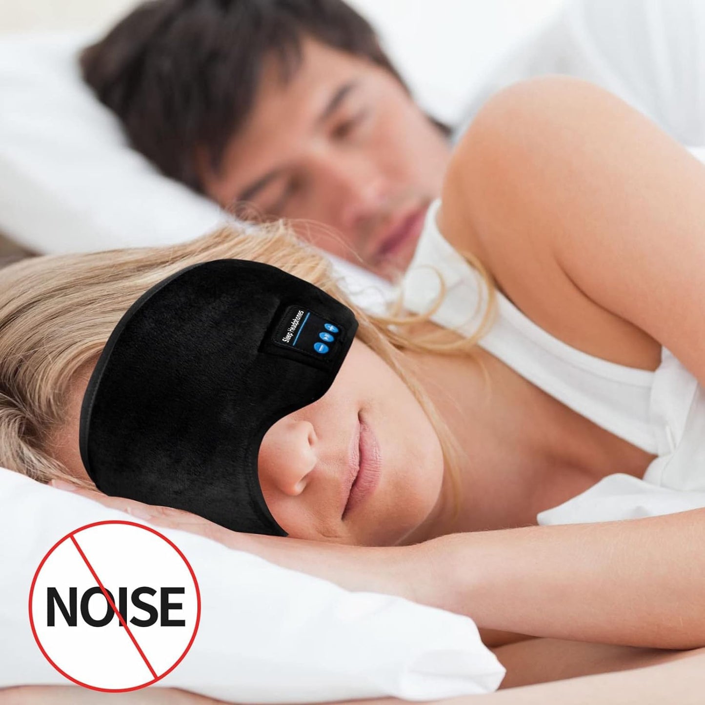 Bluetooth Sleeping Headphones,Perytong Skin-Friendly Wireless Music Bluetooth Sleep Eye Mask,Upgraded Travel Sleeping Headset,Bluetooth Handsfree Sleep Eye Shades Built-in Speakers Microphone Washable