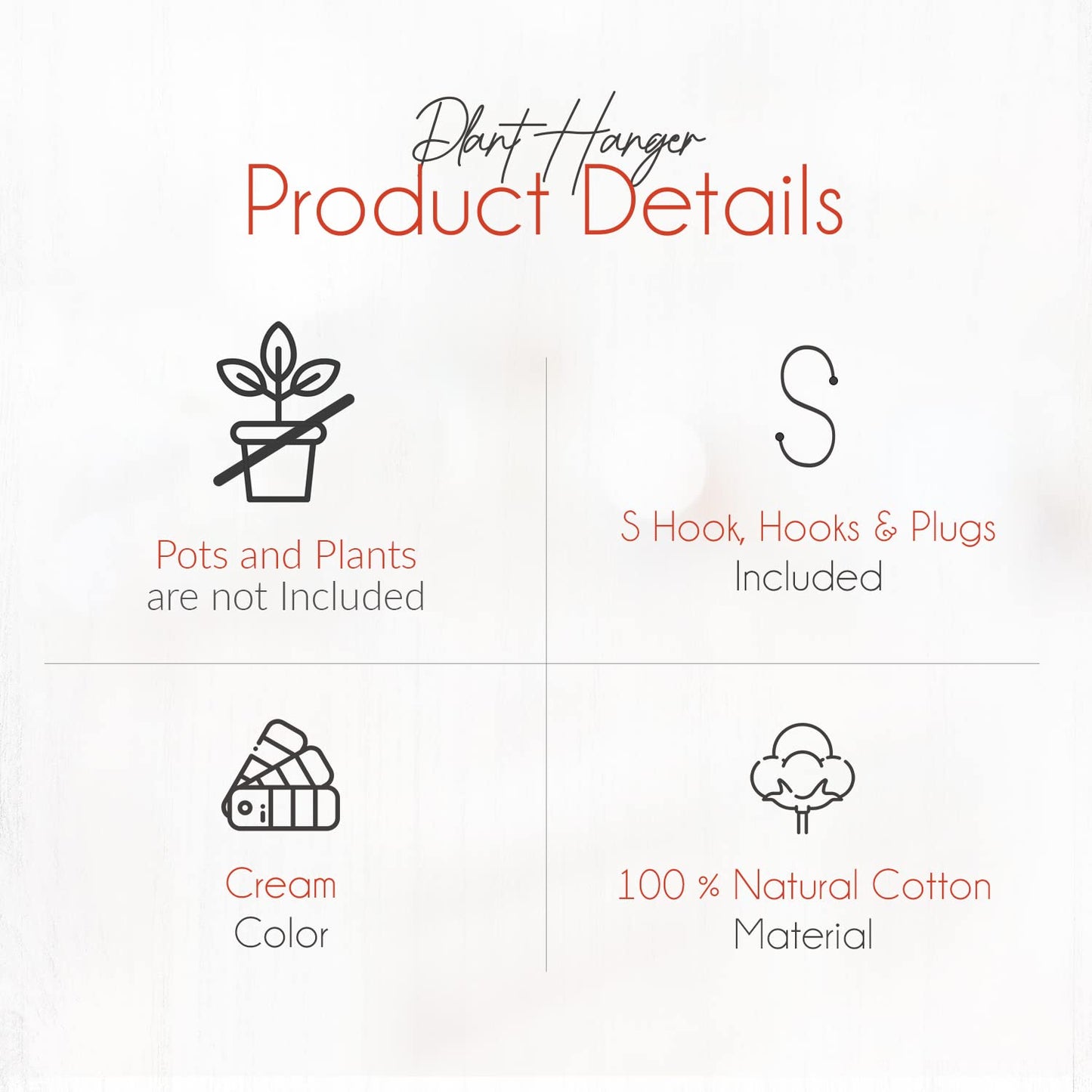 Macrame Plant Hangers Indoor Macrame Hanging Planters for Indoor Plants, 6 Pack Hanging Plant Holders Indoor Hanging, Macromay Plant Hangers for Indoor Plant Hanger, Outdoor Flower Pots Holder