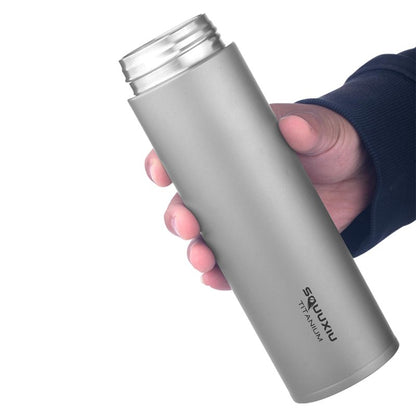 Lightweight Travel Insulated Water ttle 450ml Vacuum Flask with Tea Filter Outdoor Metal Water ttles Camping Hiking Travel ttles