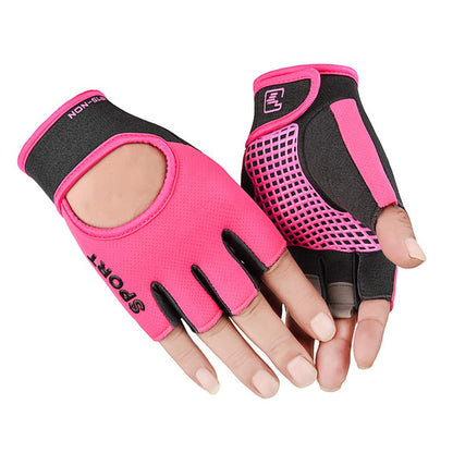 Biking Gloves Kids Boys Girls Cycling Exercise Half Finger Fingerless Gloves Child Motor Bike Riding Anti-Slip Weight Lifting Bikes Workout Climbing Bicycle Glove Gym Skate Glove