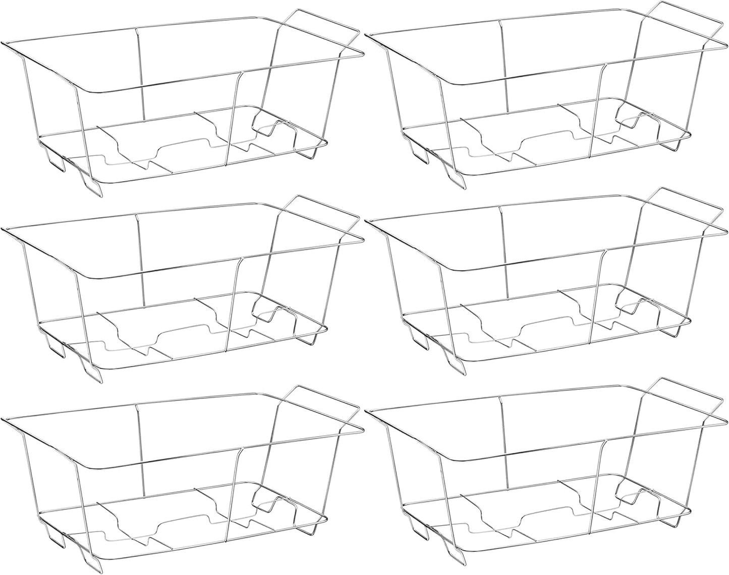 MAXYGIFT Chafing Wire Rack Buffet Stand - Full Size Racks For Dish Serving Trays Food Warmer (6)