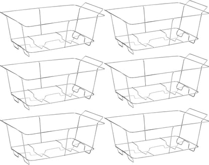 MAXYGIFT Chafing Wire Rack Buffet Stand - Full Size Racks For Dish Serving Trays Food Warmer (6)