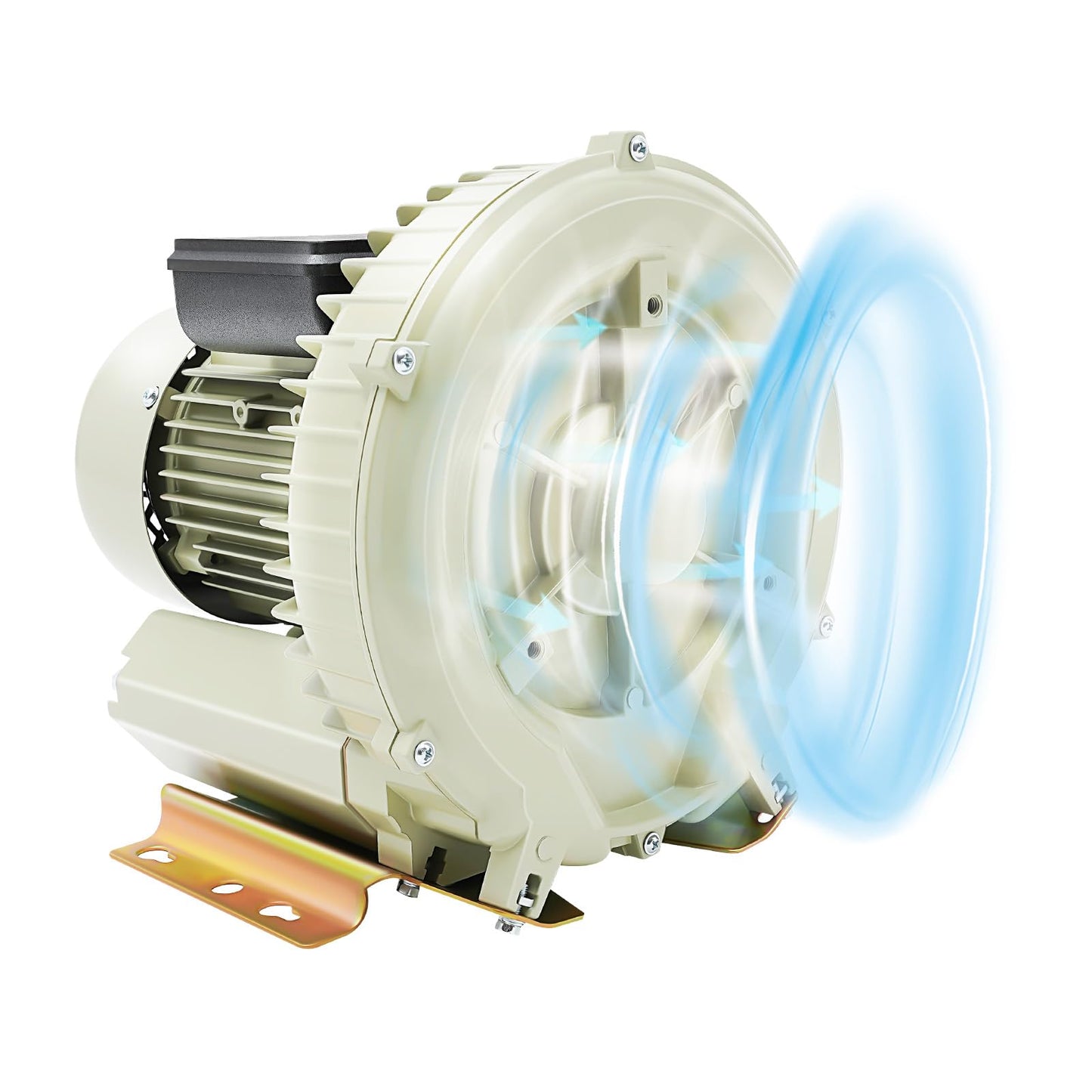 Air Pump Blower, 110V 370W Industrial Aquaculture Pond Fish Tank Vortex Air Blower Pump 12KPa High Pressure Industrial Air Pump Blower Oxygen Aerator for Liquid Filling Machine