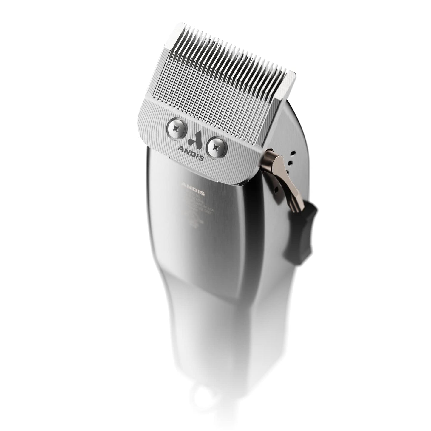 Andis 01815 Professional Master Adjustable Blade Hair Clipper, Carbon Steel T-Blade - Silver