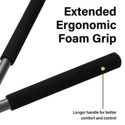 31 inch Hedge Shears Clippers - Self-Sharpening High Carbon Steel Blades, 15" Wide-Cut for Faster Trimming, Long Reach & Ergonomic Grip for Effortless Cutting Trimming of Hedges, Shrubs, Bushes