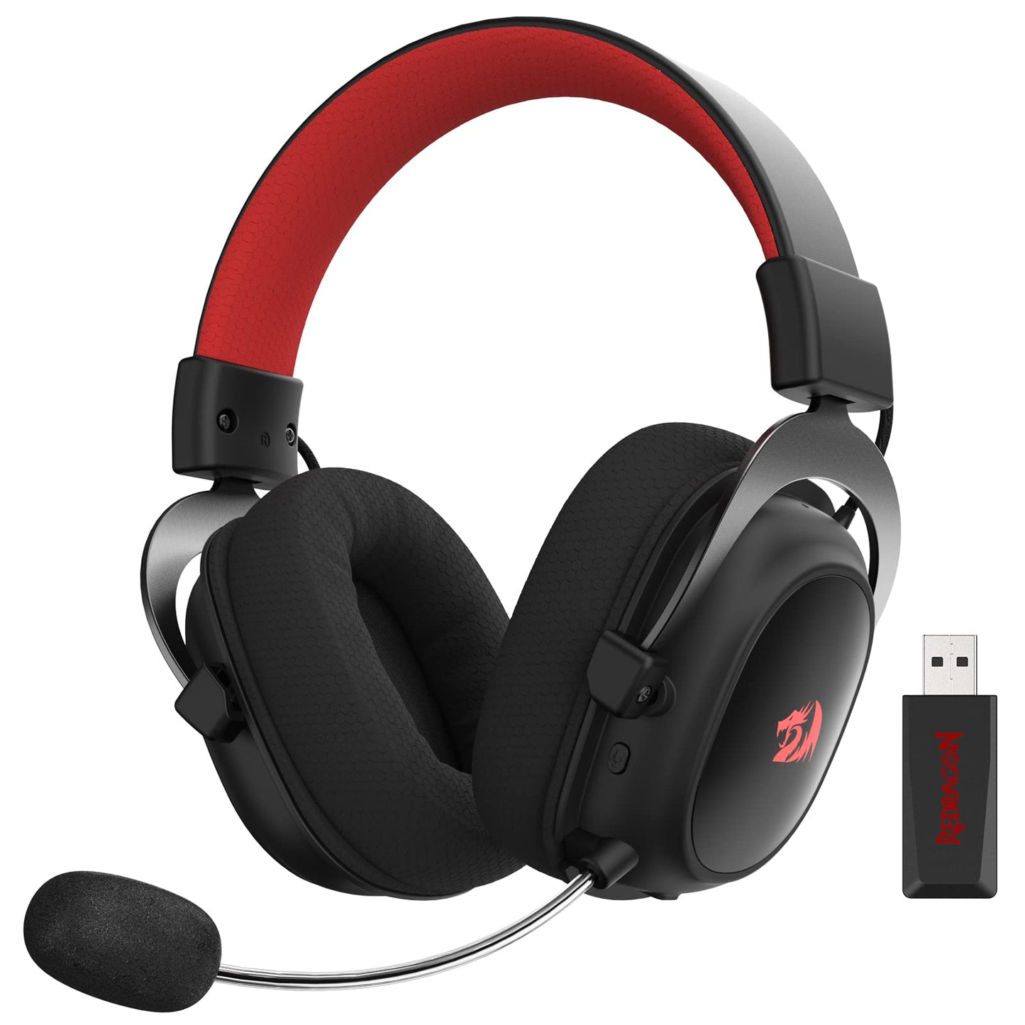 Redragon H510 PRO 3-Mode RGB Gaming Headset - 7.1 Surround Sound - 53MM Audio Drivers in Memory Foam Ear Pads w/Durable Fabric Cover- Multi Platforms Headphone - USB Powered for PC/PS4/NS