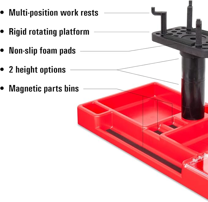 Ernst RC Car Stand and Workstation for RC Cars RC Aircraft Model Crawlers Monster Trucks Drones and Electric Boats