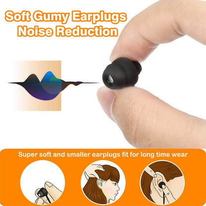 GOOJODOQ Bluetooth Sleeping Headphones Bluetooth 4.2 Wireless Soft in-Ear Sleeping Earbuds, 18 Hours Music time, Wireless Sleep Headsets for Insomnia, Side Sleeper, Gym, Relaxation and Sports-Black