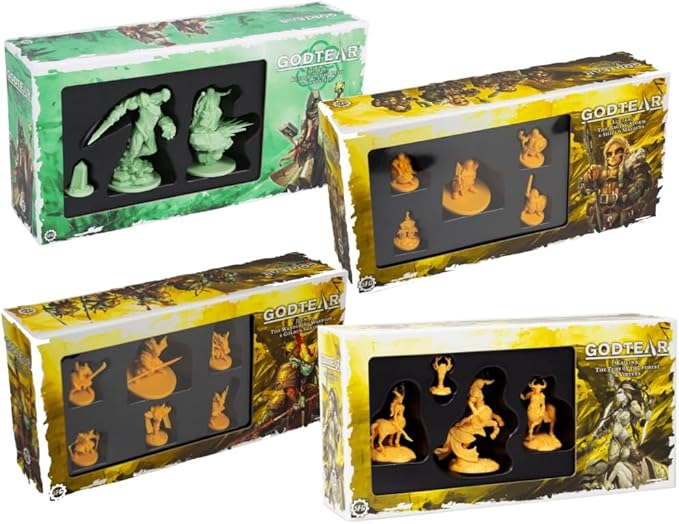 Steamforged Games Godtear The Board Game Bundle: Shayle Luella Jeen and Kailinn Expansion (4 Items)